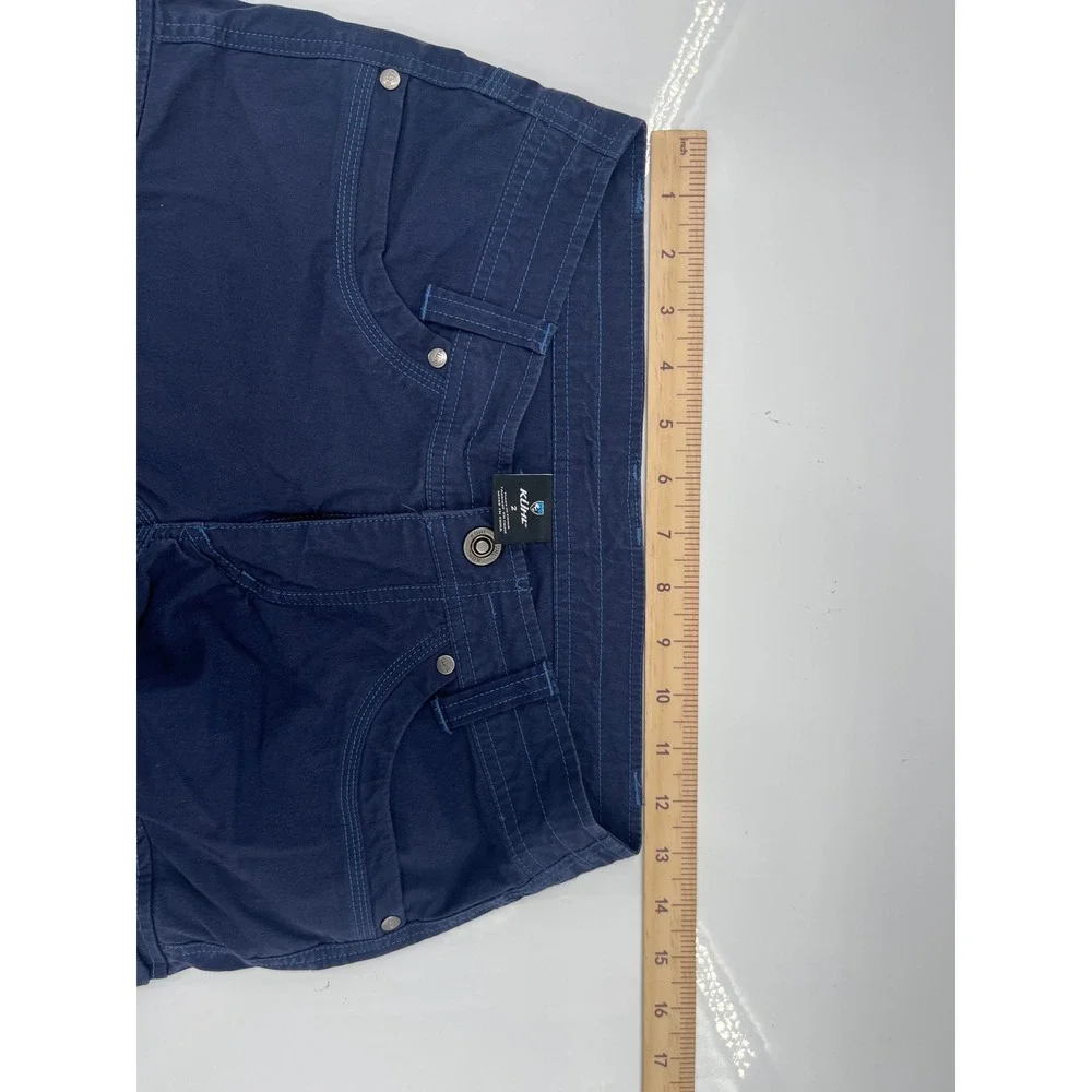 Kuhl Womens Navy Blue Cargo Hiking Shorts Size 2 Outdoor Performance Casual